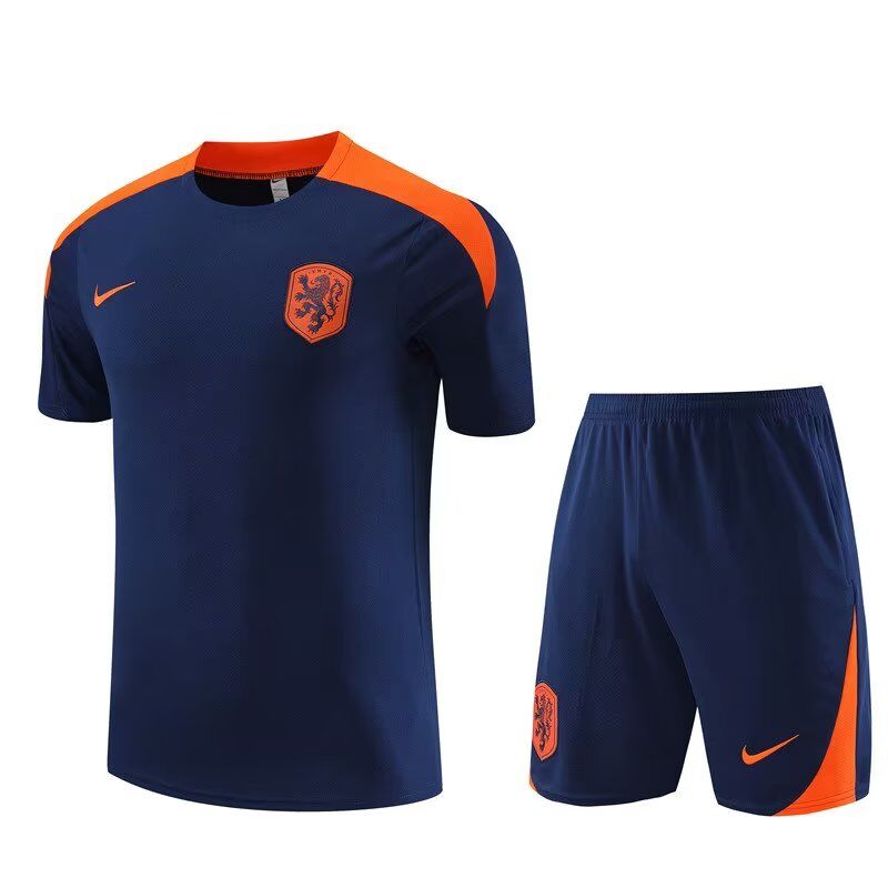 AAA Quality Netherlands 23/24 Dark Blue Training Kit Jerseys
